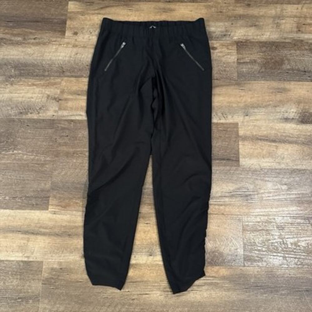Athleta Trekkie Jogger Pants Black Hiking Walking Camping Nature Travel Sz 2